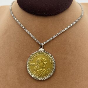 2016 Remember Native Americans Replica Coin Necklace Code Talkers 20” Chain